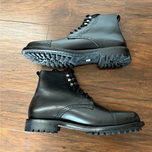 NWOT Damen Frost Paris Black Leather Cap Toe Men\'s Boots-Size 11 main image 11